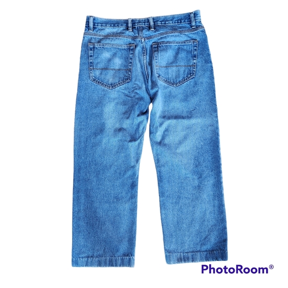 Big Mac Workwear Denim 5 Pocketed Jeans with Leg Embellished Art 34 X 30 - Picture 2 of 11